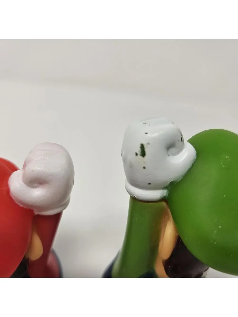 2 Vintage Nintendo Super Mario Bros Plastic Finger Puppets Mario And Luigi 3